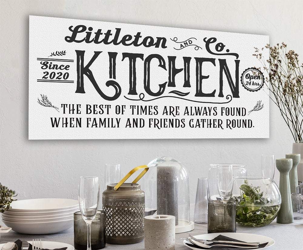 Personalized - Farmhouse Kitchen - Canvas
