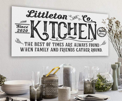 Personalized - Farmhouse Kitchen - Canvas