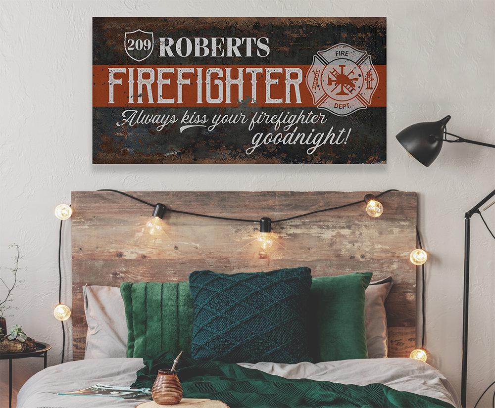 Personalized - Firefighter - Canvas