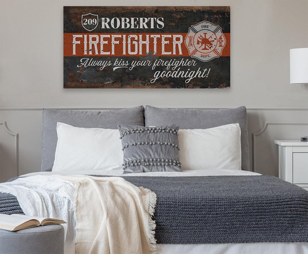 Personalized - Firefighter - Canvas