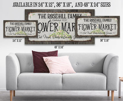 Personalized - Flower Market - Canvas