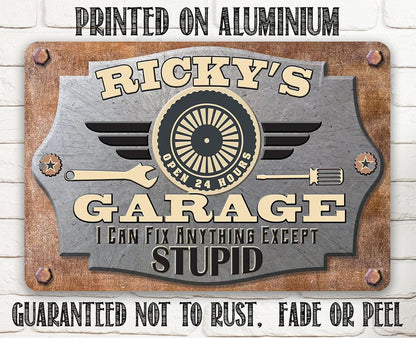 Personalized - Garage Workshop - Metal Sign