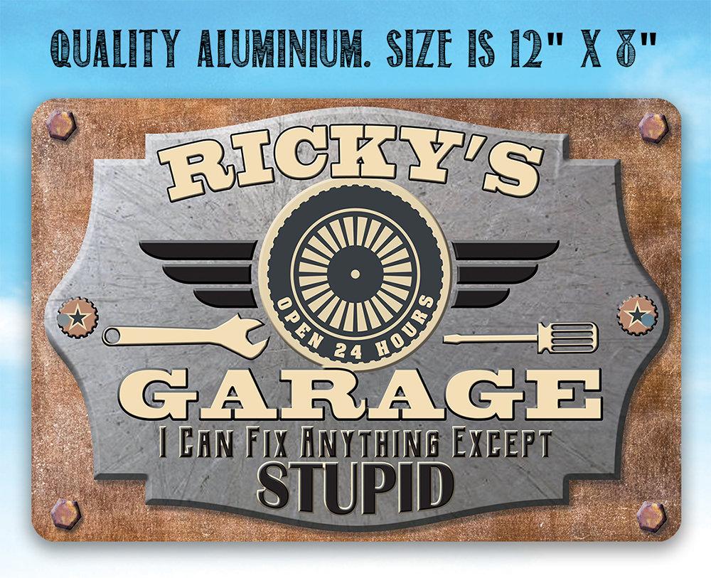 Personalized - Garage Workshop - Metal Sign