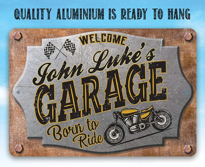 Personalized - Garage Motorcycle - Metal Sign