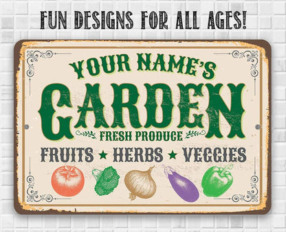 Personalized - Garden Decor - Metal Sign