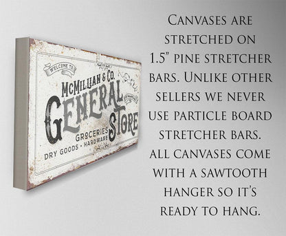 Personalized - General Store - Canvas