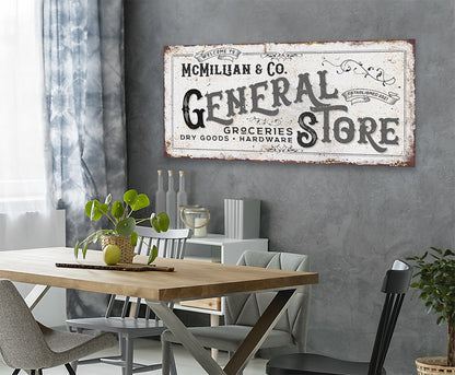 Personalized - General Store - Canvas