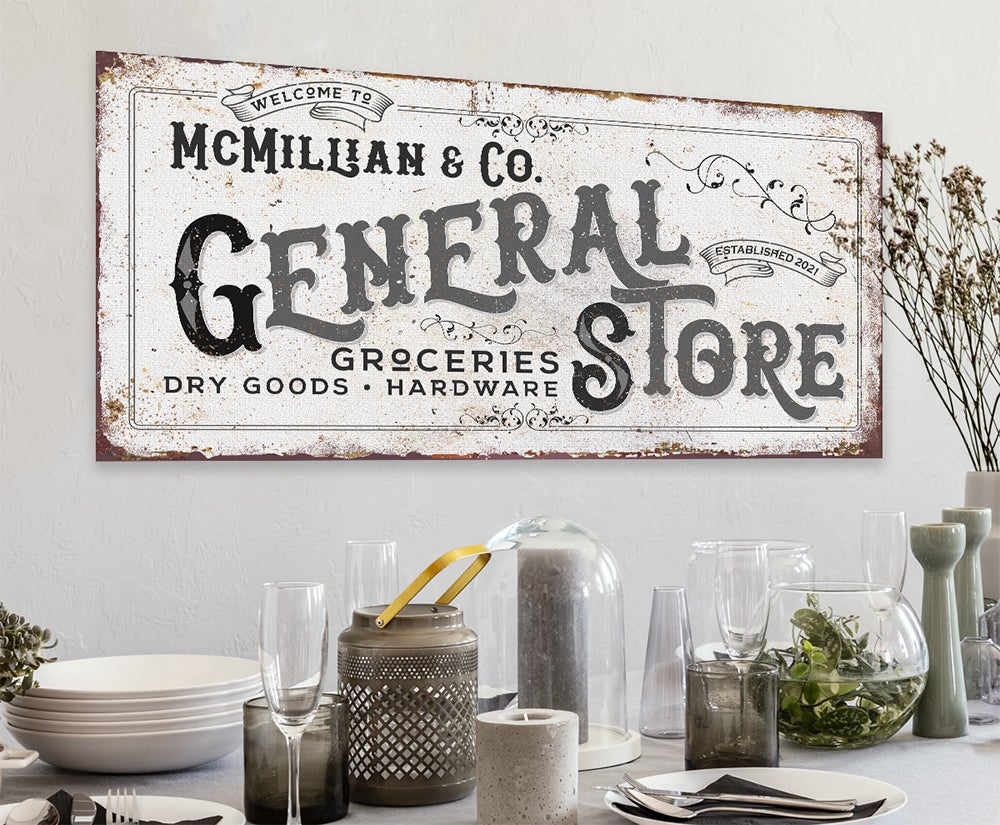 Personalized - General Store - Canvas