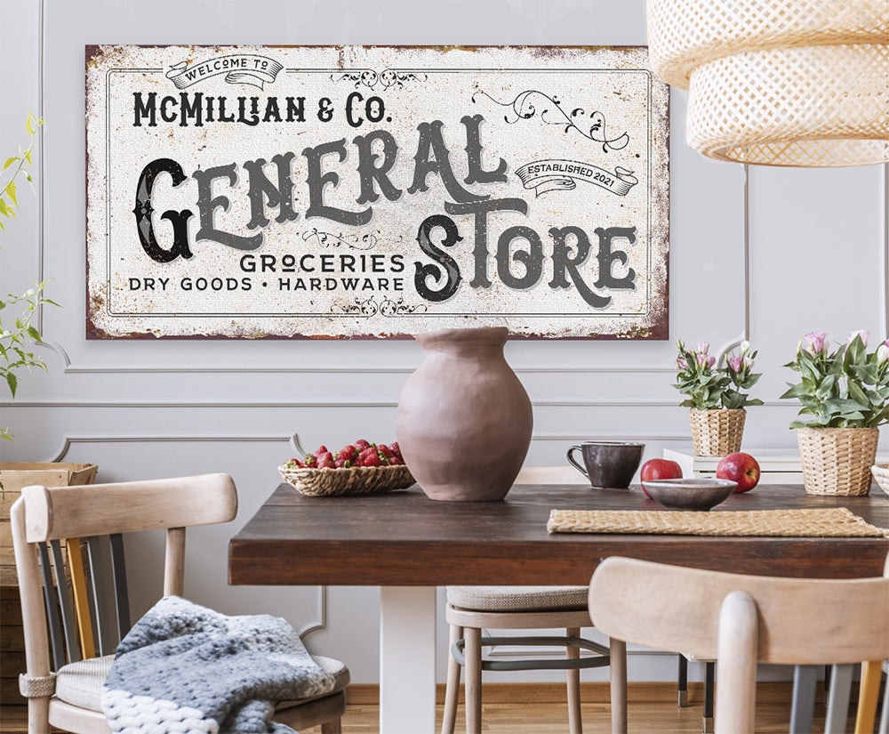 Personalized - General Store - Canvas