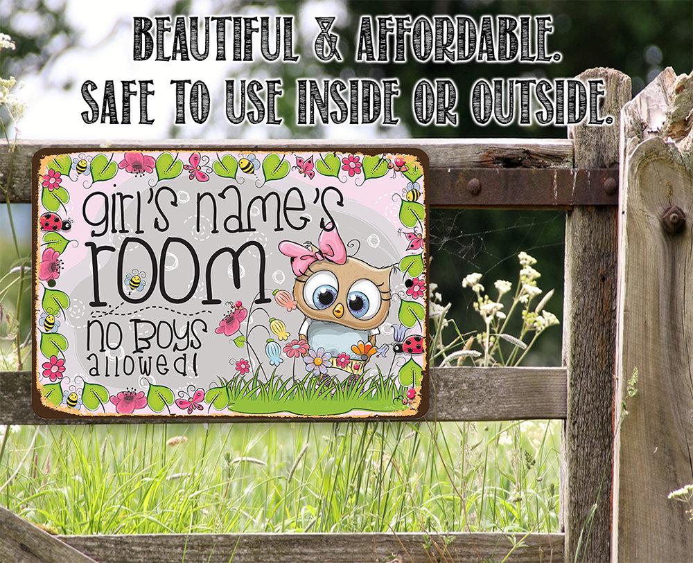 Personalized - Girl's Room - Metal Sign