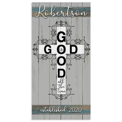 Personalized - God Is Good - Canvas