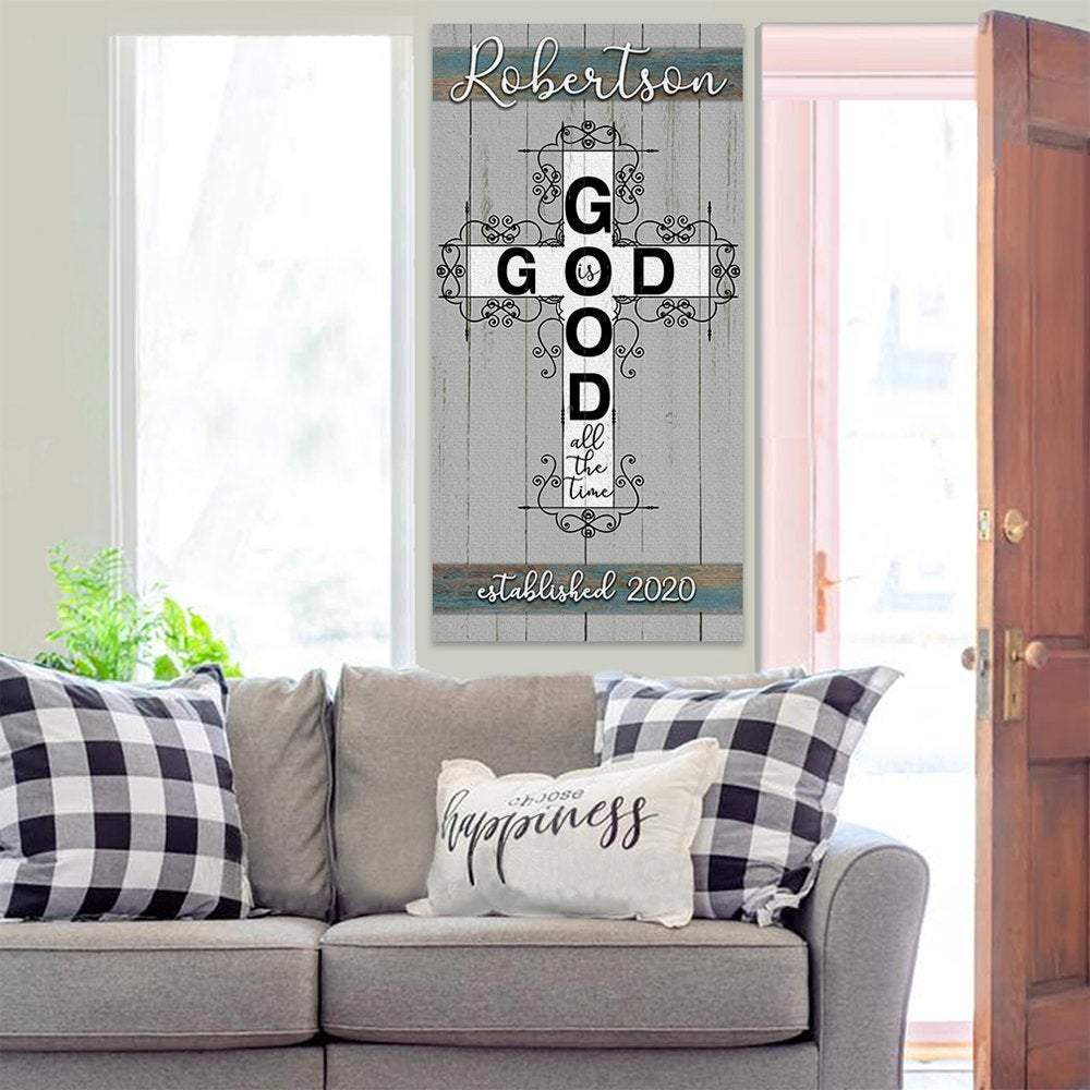Personalized - God Is Good - Canvas