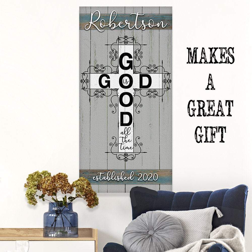 Personalized - God Is Good - Canvas