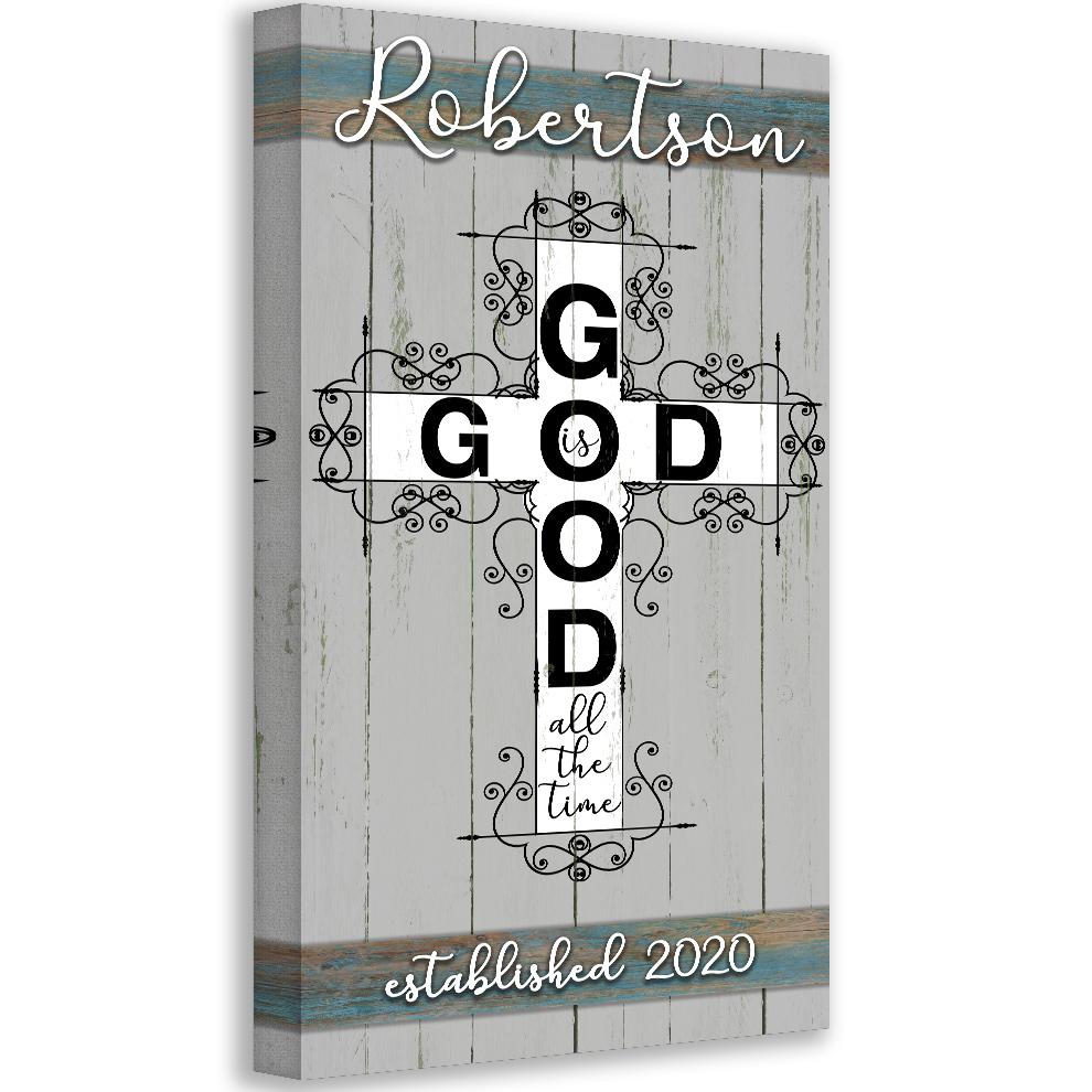 Personalized - God Is Good - Canvas
