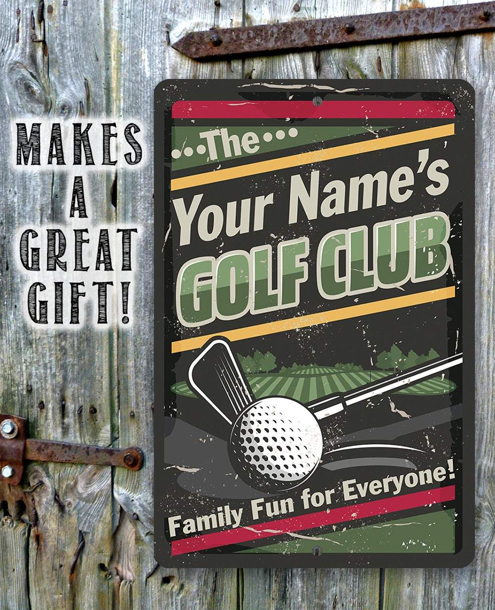 Personalized - Golf Club - Metal Sign
