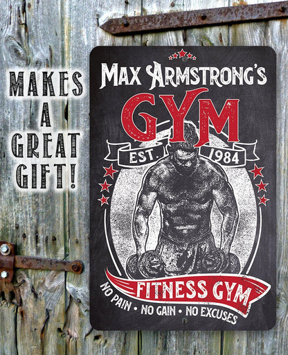 Personalized - Gym - Metal Sign