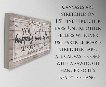 Personalized - Happily Ever After - Canvas