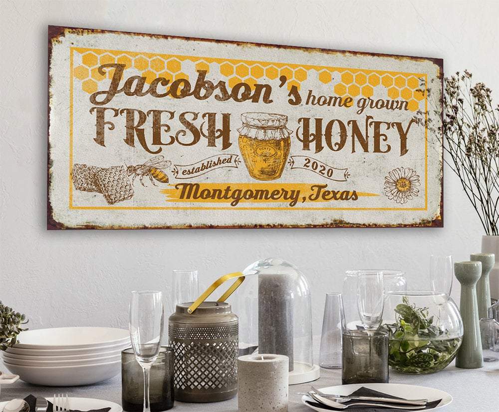 Personalized - Home Grown Honey - Canvas