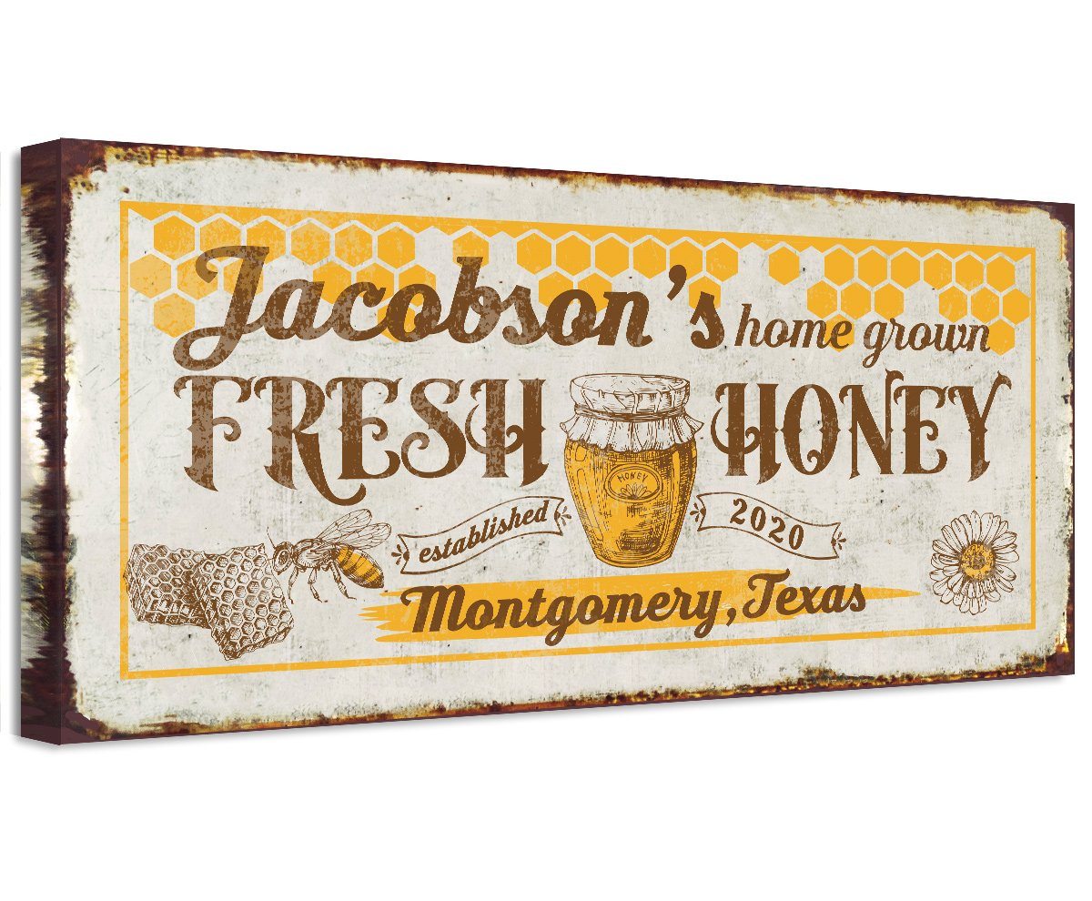Personalized - Home Grown Honey - Canvas
