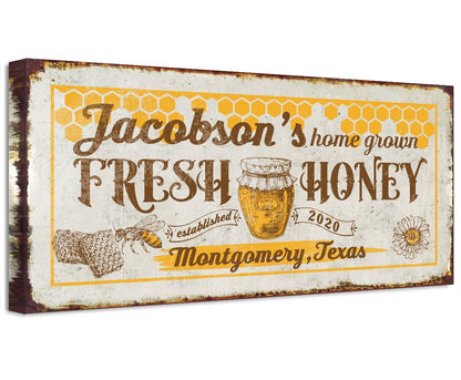 Personalized - Home Grown Honey - Canvas