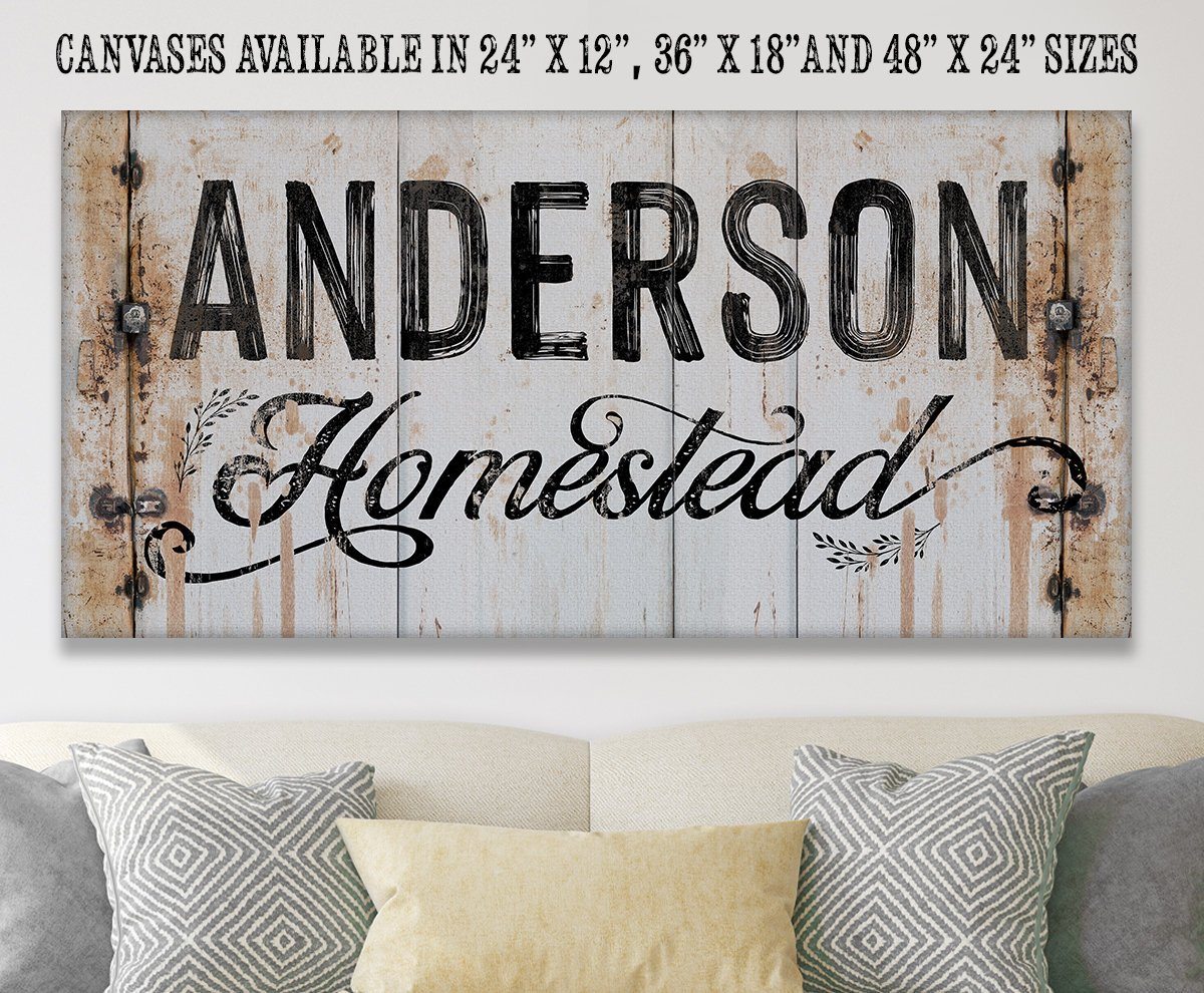 Personalized - Homestead - Canvas