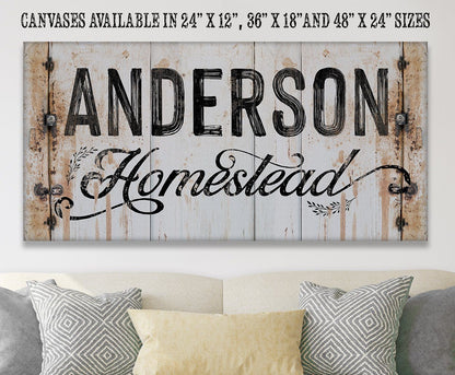 Personalized - Homestead - Canvas