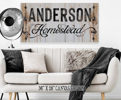 Personalized - Homestead - Canvas