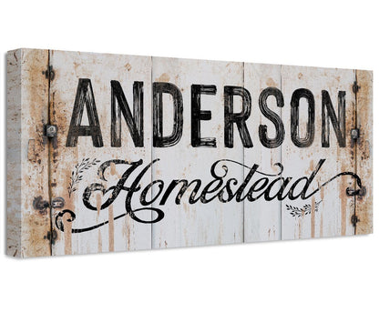 Personalized - Homestead - Canvas