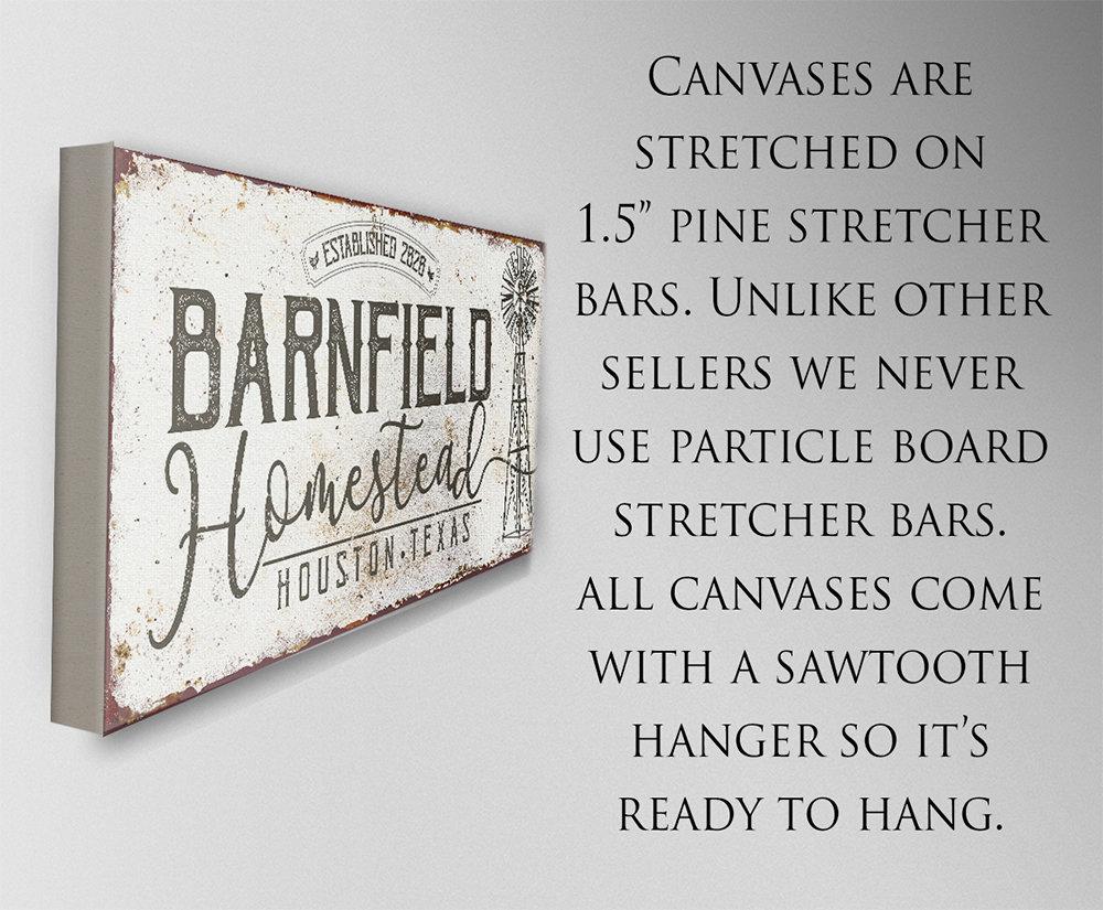 Personalized - Homestead Windmill - Canvas