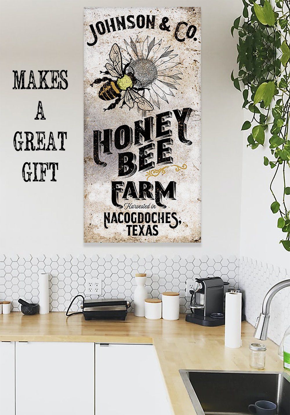 Personalized - Honey Bee Farm - Canvas