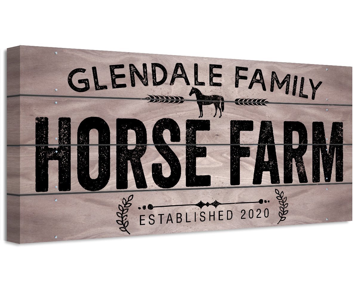 Personalized - Horse Farm - Canvas