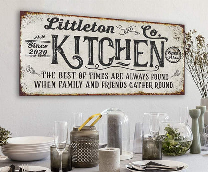 Personalized - Kitchen Best of Times - Canvas