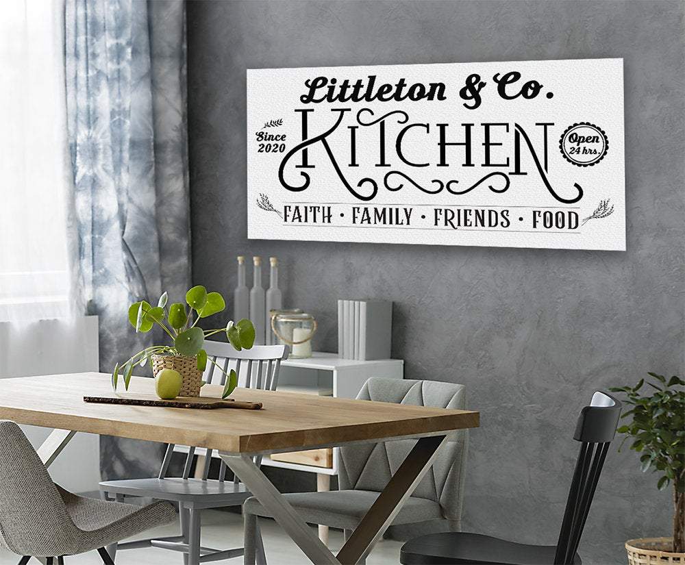 Personalized - Kitchen Faith Family - Canvas