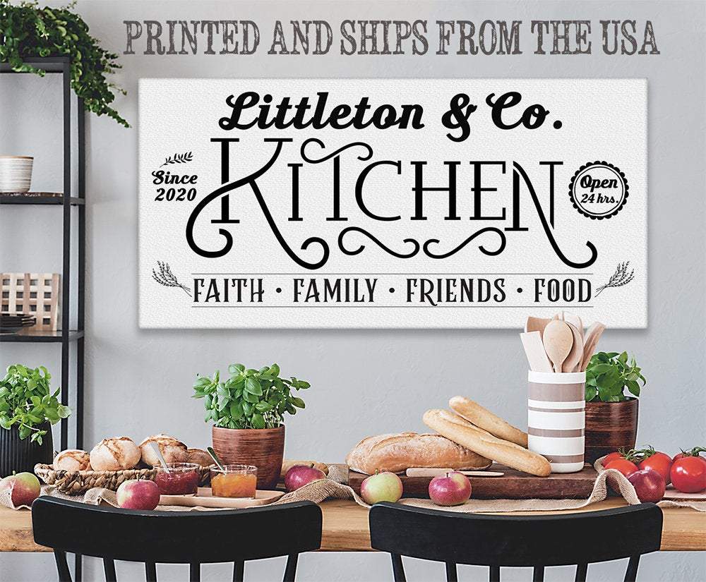 Personalized - Kitchen Faith Family - Canvas