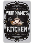 Personalized - Kitchen Sign - Metal Sign