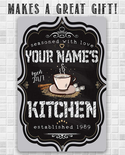 Personalized - Kitchen Sign - Metal Sign