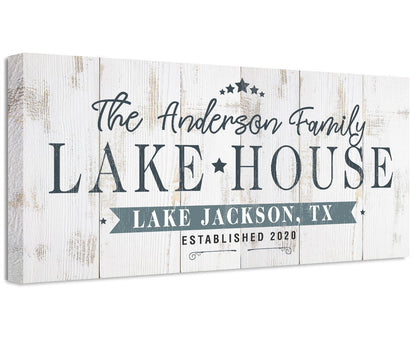Personalized - Lake House - Canvas