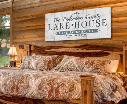 Personalized - Lake House - Canvas