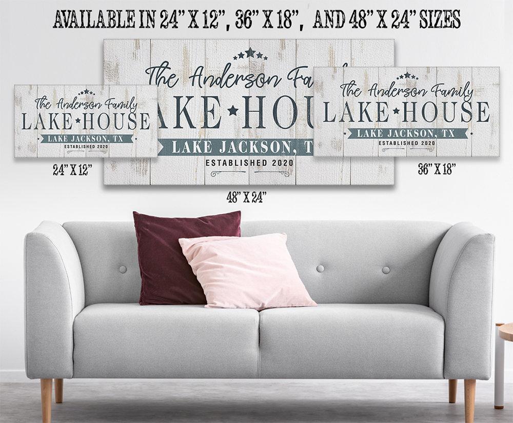 Personalized - Lake House - Canvas
