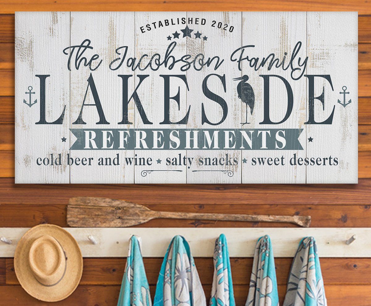 Personalized - Lakeside Refreshments - Canvas