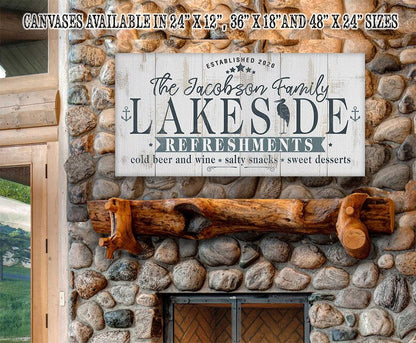 Personalized - Lakeside Refreshments - Canvas