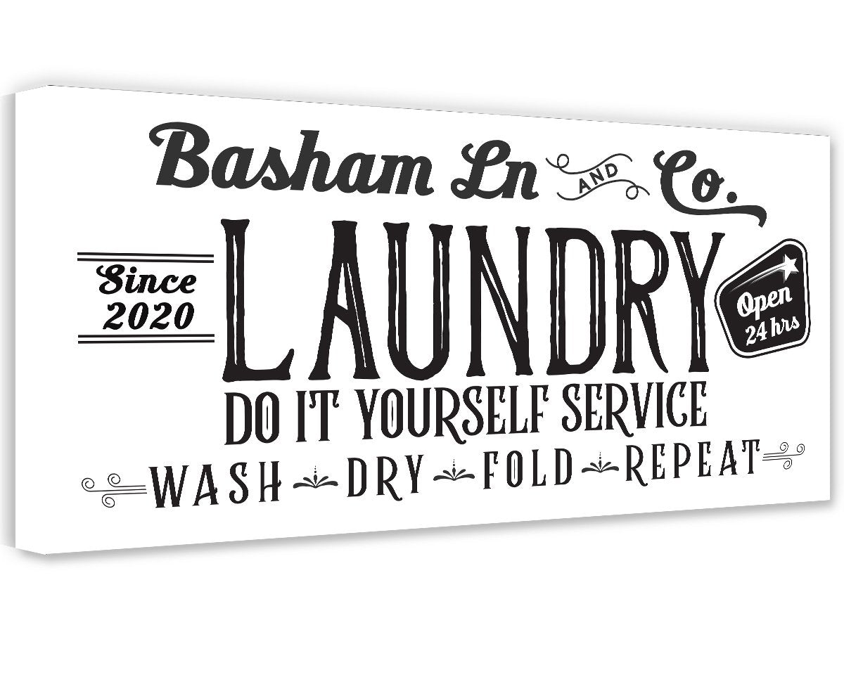Personalized - Laundry and Co - Canvas