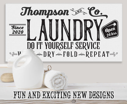 Personalized - Laundry and Co - Canvas