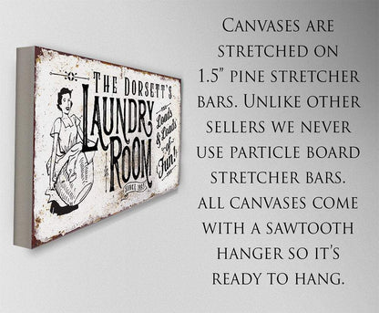 Personalized - Laundry Loads of Fun - Canvas