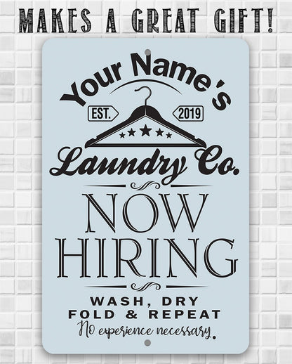 Personalized - Laundry - Metal Sign