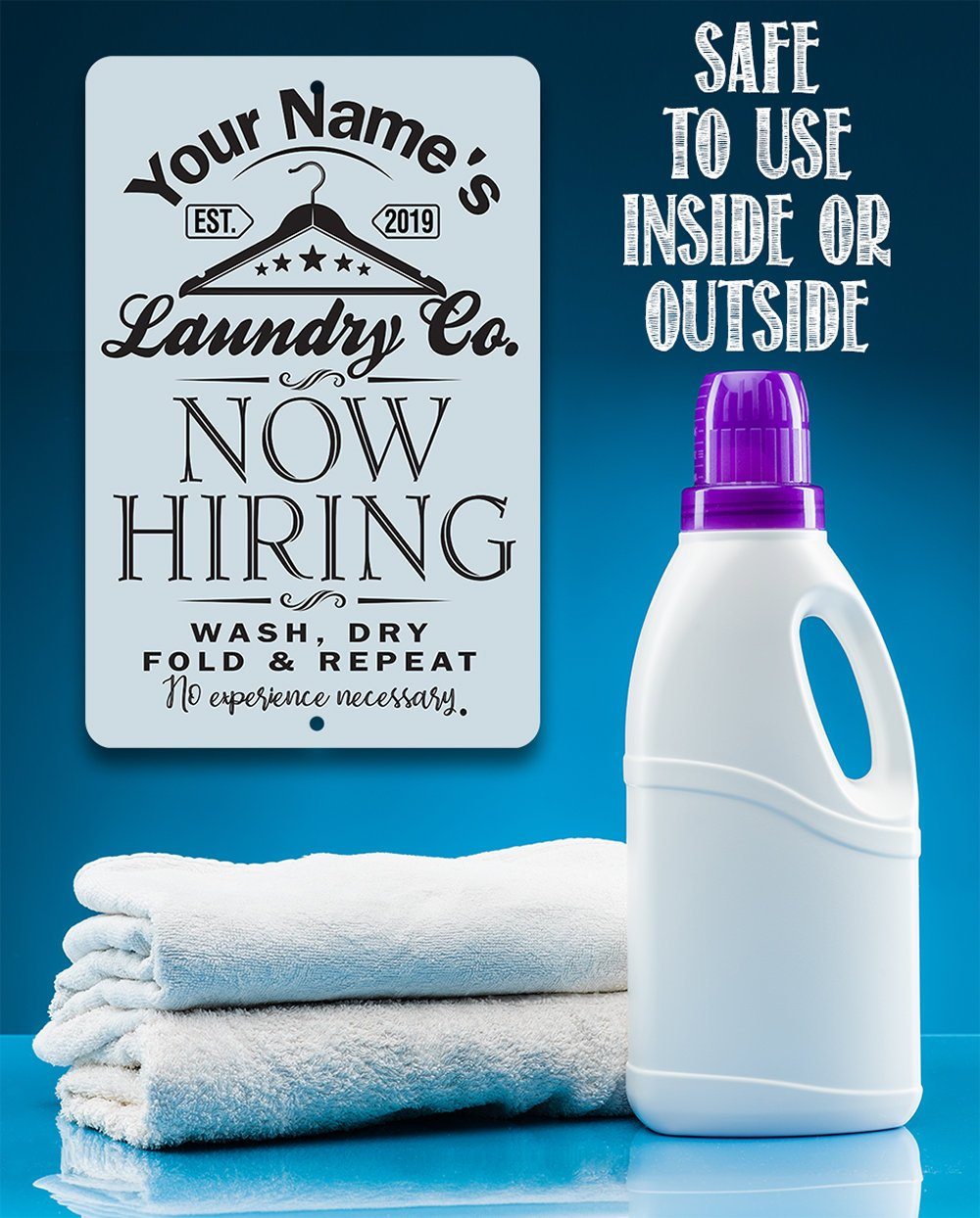 Personalized - Laundry - Metal Sign
