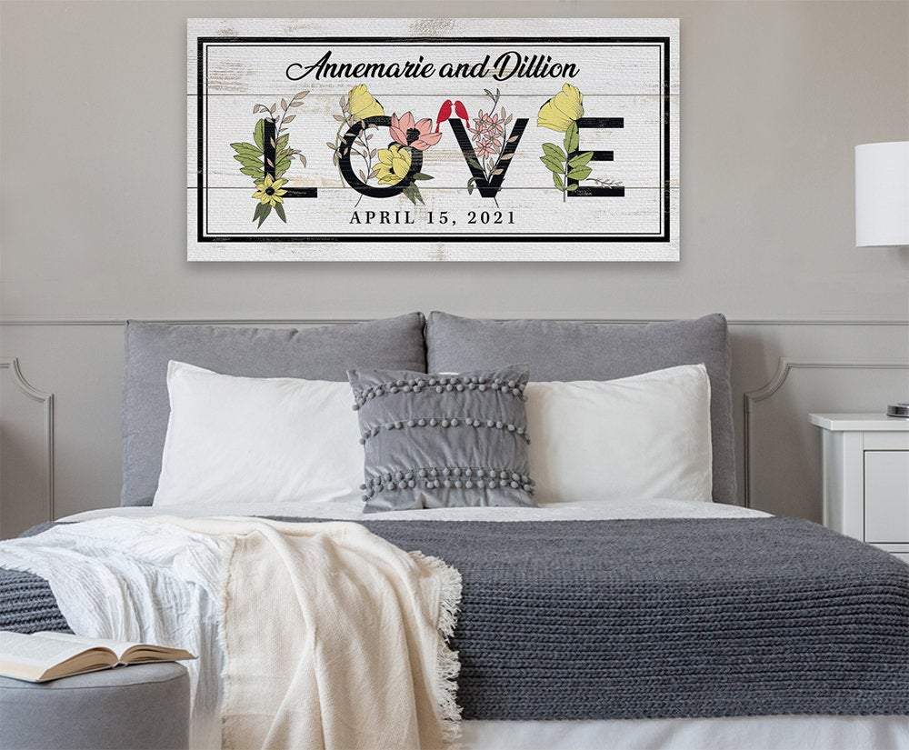 Personalized - Love Botanicals - Canvas