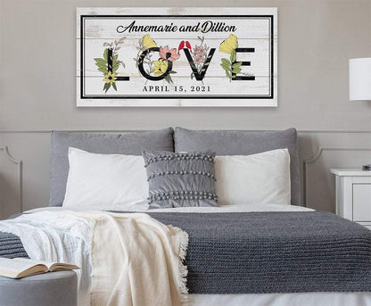 Personalized - Love Botanicals - Canvas
