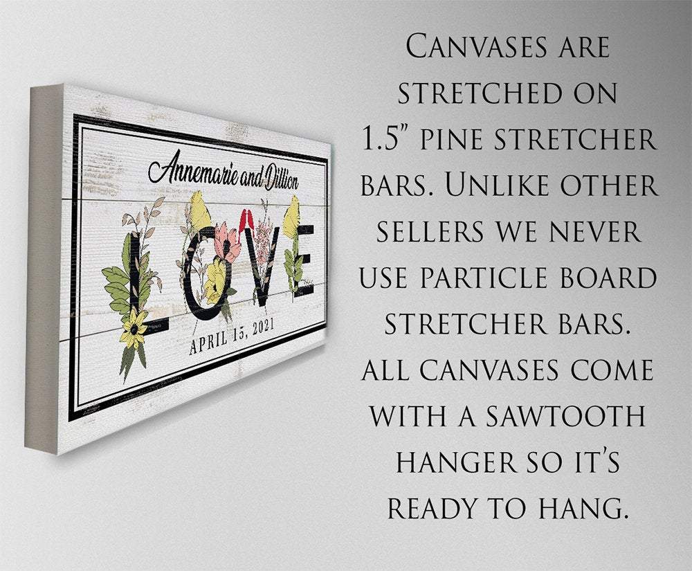 Personalized - Love Botanicals - Canvas