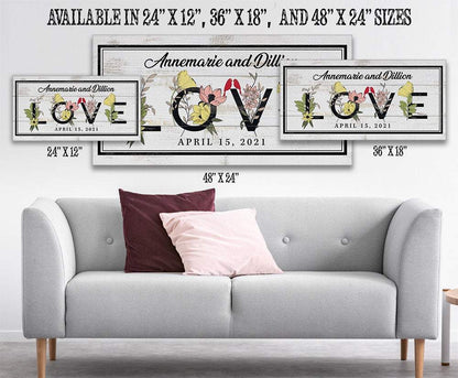 Personalized - Love Botanicals - Canvas